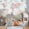 Kids World Map Wallpaper, Safari Animals Mural, Oversized Custom Size Wall Art, Non - Woven, Non - Adhesive, Modern Wall Paper, Removable - Adawall Wallpaper - Registered Trade Accounts Only, Wallpaper Wholesale Account - W78109 - Adawall Wholesale - Wallpaper Wholesaler