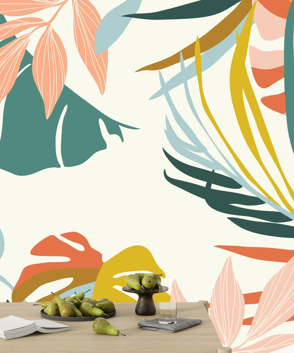 Abstract Art Wallpaper, Nature Mural, Oversized Custom Size Wall Art, Non-Woven, Non-Adhesive, Modern Wall Paper, Removable