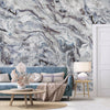 Large Marble Wall Mural, Marbled Wall Paper, Oversized Silver Wall Art, Non - Woven, Non - Pasted, Removable, Large Abstract Wall Print Art - Adawall Wallpaper - Registered Trade Accounts Only, Wallpaper Wholesale Account - FJ319-2 - Adawall Wholesale - Wallpaper Wholesaler