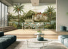 Large Tropical Indian Theme Wall Mural, India Early Morning Wallpaper, Brown Customized Wall Covering, Non - Woven, Non - Pasted, Washable, Removable - Adawall Wallpaper - Registered Trade Accounts Only, Wallpaper Wholesale Account - FJ311-1 - Adawall Wholesale - Wallpaper Wholesaler
