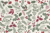 Leaves and Berries Wallpaper, Seamless Pattern Mural, Oversized Custom Size Wall Art, Non - Woven, Non - Adhesive, Modern Wall Paper, Removable - Adawall Wallpaper - Registered Trade Accounts Only, Wallpaper Wholesale Account - W78029 - Adawall Wholesale - Wallpaper Wholesaler
