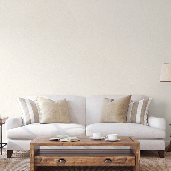 Light Beige Sparkling Linen Texture Textured Wallpaper, Classical Woven Fabric Decorative Wallcovering - Walloro High End Wallcoverings & More