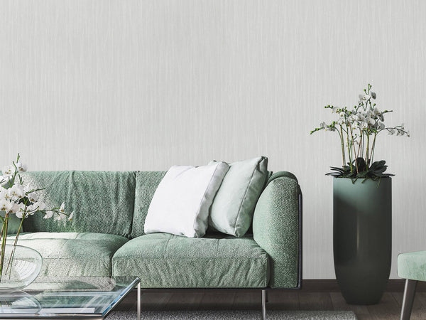 Light Color Embossed Wallpaper, 3D Linen Textured, Wallcovering, Traditional, Extra Large 114 sq ft Roll, Fabric Feel, Washable - Walloro High End Wallcoverings & More