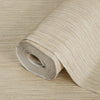 Light Color Striped Embossed Wallpaper, Jute Natural Color Linen Textured Wallcovering - Walloro High End Wallcoverings & More