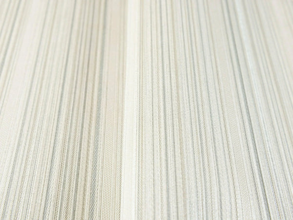 Light Gray Thin Striped 3D Embossed Wallpaper, Stylish Fabric Like Patterns Wallcovering - Walloro High End Wallcoverings & More