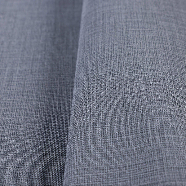 Linen Textured Modern Textured Wallpaper, Dark Gray Solid Color Fabric Touch Contemporary Wallcovering - Walloro High End Wallcoverings & More