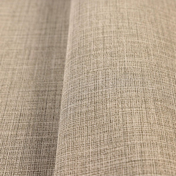 Linen Textured Modern Textured Wallpaper, Light Brown Solid Color Fabric Touch Contemporary Wallcovering - Walloro High End Wallcoverings & More
