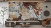 Abstract Vintage Wallpaper, Retro Texture Mural, Oversized Custom Size Wall Art, Non-Woven, Non-Adhesive, Modern Wall Paper, Removable