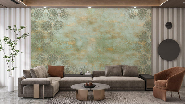 Loft Classic Style Wallpaper, Green Mural, Oversized Custom Size Wall Art, Non - Woven, Non - Adhesive, Modern Wall Paper, Removable - Adawall Wallpaper - Registered Trade Accounts Only, Wallpaper Wholesale Account - W77597 - Adawall Wholesale - Wallpaper Wholesaler