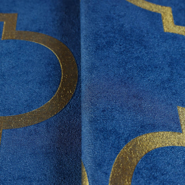 Luxury Blue Moroccan Embossed Wallpaper, Rich Textured Wallcovering, Traditional, Shiny Gold Accent, Extra Large 114 sq ft Roll, Washable - Adawall Wallpaper - Registered Trade Accounts Only, Wallpaper Wholesale Account - 4703-6 - Adawall Wholesale - Wallpaper Wholesaler