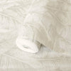 Luxury Leaf Pattern Wallpaper, Cream Embossed Botanical Tropical Exotic Wallcovering, Plants Tropical Design - Adawall Wallpaper - Registered Trade Accounts Only, Wallpaper Wholesale Account - 1507-1 - Adawall Wholesale - Wallpaper Wholesaler