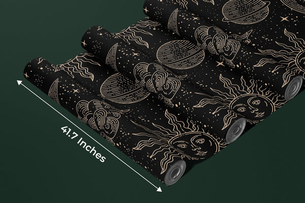 Magical Elements Wallpaper, Seamless Pattern Mural, Oversized Custom Size Wall Art, Non - Woven, Non - Adhesive, Modern Wall Paper, Removable - Adawall Wallpaper - Registered Trade Accounts Only, Wallpaper Wholesale Account - W77951 - Adawall Wholesale - Wallpaper Wholesaler