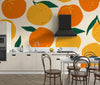 Mandarins, Beige Background Wallpaper, Seamless Pattern Mural, Oversized Custom Size Wall Art, Non - Woven, Non - Adhesive, Modern Wall Paper, Removable - Adawall Wallpaper - Registered Trade Accounts Only, Wallpaper Wholesale Account - W78055 - Adawall Wholesale - Wallpaper Wholesaler