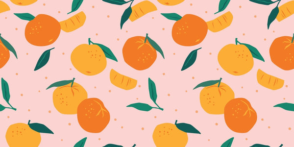 Mandarins Wallpaper, Seamless Pattern Mural, Oversized Custom Size Wall Art, Non - Woven, Non - Adhesive, Modern Wall Paper, Removable - Adawall Wallpaper - Registered Trade Accounts Only, Wallpaper Wholesale Account - W78049 - Adawall Wholesale - Wallpaper Wholesaler