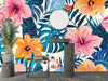 Modern Colorful Tropical Wallpaper, Seamless Pattern Mural, Oversized Custom Size Wall Art, Non - Woven, Non - Adhesive, Modern Wall Paper, Removable - Adawall Wallpaper - Registered Trade Accounts Only, Wallpaper Wholesale Account - W77732 - Adawall Wholesale - Wallpaper Wholesaler
