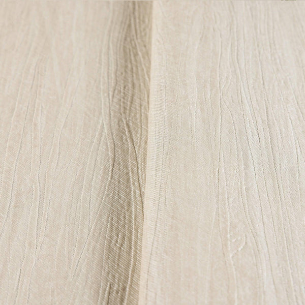 Modern Cream Embossed Wallpaper, Ivory 3D Linen Textured, Wallcovering, Traditional, Extra Large 114 sq ft Roll, Fabric Feel, Beige - Walloro High End Wallcoverings & More