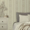 Modern Deep Embossed Striped Wallpaper, Shiny Light Yellow Green Damask 3D Textured Wallcovering, Traditional, Large 114 sq ft Roll, Accent Wall - Adawall Wallpaper - Registered Trade Accounts Only, Wallpaper Wholesale Account - 6805-1 - Adawall Wholesale - Wallpaper Wholesaler
