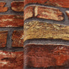 Modern Embossed Stone Brick Wallpaper, Red Orange Gray Home Wall Decor, Realistic 3D Textured Wallcovering, Wall Accent - Adawall Wallpaper - Registered Trade Accounts Only, Wallpaper Wholesale Account - 23104-4 - Adawall Wholesale - Wallpaper Wholesaler