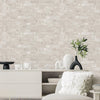 Modern Embossed Stone Brick Wallpaper, White, Ivory Home Wall Decor, Realistic 3D Textured Wallcovering, Wall Accent - Adawall Wallpaper - Registered Trade Accounts Only, Wallpaper Wholesale Account - 23104-1 - Adawall Wholesale - Wallpaper Wholesaler