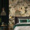 Modern Landscape Trees Wall Mural, Yellow Green Village Wallpaper, Extra Large Custom Size Wall Art, Non - Woven, Non - Adhesive, Removable, Washable - Adawall Wallpaper - Registered Trade Accounts Only, Wallpaper Wholesale Account - SE314-3 - Adawall Wholesale - Wallpaper Wholesaler