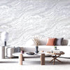 Modern Light Color Marble Wallpaper, White Home Wall Decor, Marbled Textured Wall Covering Non - Adhesive, Non - Peel and Stick, 177 sq ft Roll - Adawall Wallpaper - Registered Trade Accounts Only, Wallpaper Wholesale Account - 23102-1 - Adawall Wholesale - Wallpaper Wholesaler