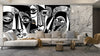 Modern Surreal, Black and White Wallpaper, Linocut Style Mural, Oversized Custom Size Wall Art, Non - Woven, Non - Adhesive, Modern Wall Paper, Removable - Adawall Wallpaper - Registered Trade Accounts Only, Wallpaper Wholesale Account - W78169 - Adawall Wholesale - Wallpaper Wholesaler