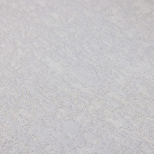 Modern Textured Wallpaper, White Solid Color Sparkling Light Neutral Colors Non-Pasted Wallcovering, Plain Abstract Design - Walloro High End Wallcoverings & More
