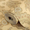 Modern Yellow Damask Wallpaper, Home Wall Decor, Aesthetic Wallpaper, Textured Wallcovering Non - Adhesive and Non - Peel and Stick - Adawall Wallpaper - Registered Trade Accounts Only, Wallpaper Wholesale Account - 5809-2 - Adawall Wholesale - Wallpaper Wholesaler