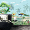 Mughal Garden Wallpaper, Peacock and Arch Mural, Oversized Custom Size Wall Art, Non - Woven, Non - Adhesive, Modern Wall Paper, Removable - Adawall Wallpaper - Registered Trade Accounts Only, Wallpaper Wholesale Account - W77661 - Adawall Wholesale - Wallpaper Wholesaler