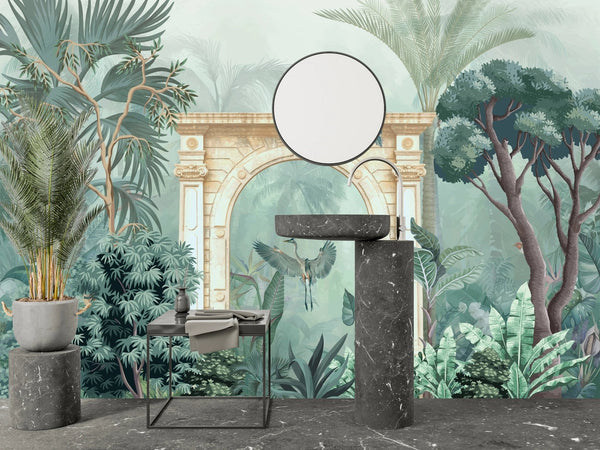 Mughal Garden Wallpaper, Traditional Mural, Oversized Custom Size Wall Art, Non - Woven, Non - Adhesive, Modern Wall Paper, Removable - Adawall Wallpaper - Registered Trade Accounts Only, Wallpaper Wholesale Account - W77985 - Adawall Wholesale - Wallpaper Wholesaler