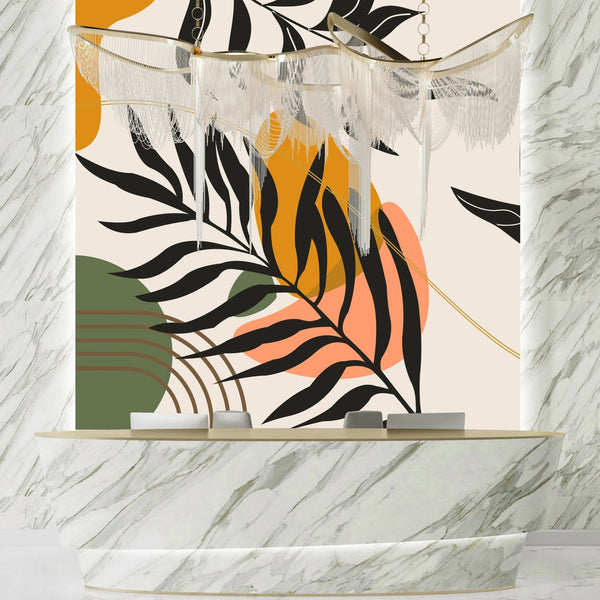 Natural Plants Wallpaper, Aesthetic Mural, Oversized Custom Size Wall Art, Non - Woven, Non - Adhesive, Modern Wall Paper, Removable - Adawall Wallpaper - Registered Trade Accounts Only, Wallpaper Wholesale Account - W77723 - Adawall Wholesale - Wallpaper Wholesaler