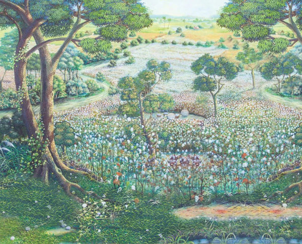 Nature Landscape Wall Mural, Green Trees Scene Wallpaper, Flowers Extra Large Custom Size Wall Art, Non - Woven, Non - Pasted, Removable, Washable - Adawall Wallpaper - Registered Trade Accounts Only, Wallpaper Wholesale Account - t_SE319-1 - Adawall Wholesale - Wallpaper Wholesaler