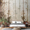 Nature Trees Wall Mural, Yellow Forest Theme Wallpaper, Large Jungle Custom Size Wall Art, Non - Woven, Non - Pasted, Removable, Washable, Covering - Adawall Wallpaper - Registered Trade Accounts Only, Wallpaper Wholesale Account - SE308-2 - Adawall Wholesale - Wallpaper Wholesaler
