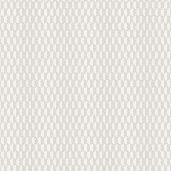 Off White Elegant Hexagon Embossed Wallpaper, Small Honeycomb Grid Pattern Textured wallcovering - Walloro High End Wallcoverings & More