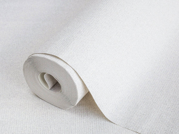 Off White Sparkling Plain Color Textured Wallpaper, Modern Look NEutral Colors Glittering Wallcovering - Walloro High End Wallcoverings & More