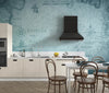 Old Blue Map Collage Wallpaper, History Mural, Oversized Custom Size Wall Art, Non - Woven, Non - Adhesive, Modern Wall Paper, Removable - Adawall Wallpaper - Registered Trade Accounts Only, Wallpaper Wholesale Account - W77787 - Adawall Wholesale - Wallpaper Wholesaler