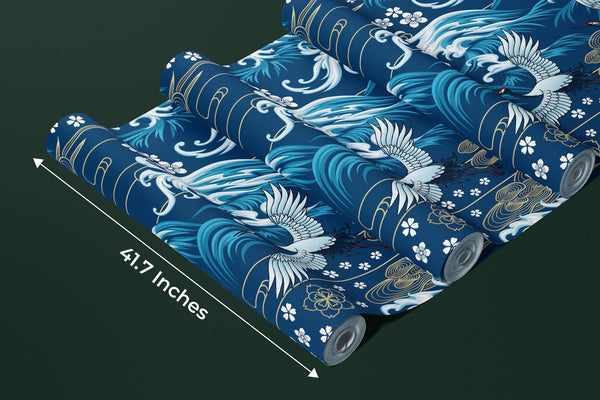 Oriental Sea Wallpaper, Seamless Pattern Mural, Oversized Custom Size Wall Art, Non - Woven, Non - Adhesive, Modern Wall Paper, Removable - Adawall Wallpaper - Registered Trade Accounts Only, Wallpaper Wholesale Account - W77697 - Adawall Wholesale - Wallpaper Wholesaler