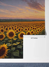 Panaroma Sunflowers, Sunset Wallpaper, Oil Painting Mural, Oversized Custom Size Wall Art, Non - Woven, Non - Adhesive, Modern Wall Paper, Removable - Adawall Wallpaper - Registered Trade Accounts Only, Wallpaper Wholesale Account - W77610 - Adawall Wholesale - Wallpaper Wholesaler