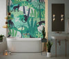 Panthers and Tropical Leaves Wallpaper, Seamless Pattern Mural, Oversized Custom Size Wall Art, Non - Woven, Non - Adhesive, Modern Wall Paper, Removable - Adawall Wallpaper - Registered Trade Accounts Only, Wallpaper Wholesale Account - W78042 - Adawall Wholesale - Wallpaper Wholesaler