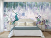 Peacock Forest Wall Mural, Green Scenic Non - Woven Nature Theme Large Wall Poster, Non - Adhesive Modern Jungle Wall Art - Adawall Wallpaper - Registered Trade Accounts Only, Wallpaper Wholesale Account - A300-2 - Adawall Wholesale - Wallpaper Wholesaler