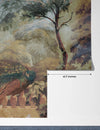 Peacock Wallpaper, Vintage Drawing Mural, Oversized Custom Size Wall Art, Non - Woven, Non - Adhesive, Modern Wall Paper, Removable - Adawall Wallpaper - Registered Trade Accounts Only, Wallpaper Wholesale Account - W77509 - Adawall Wholesale - Wallpaper Wholesaler