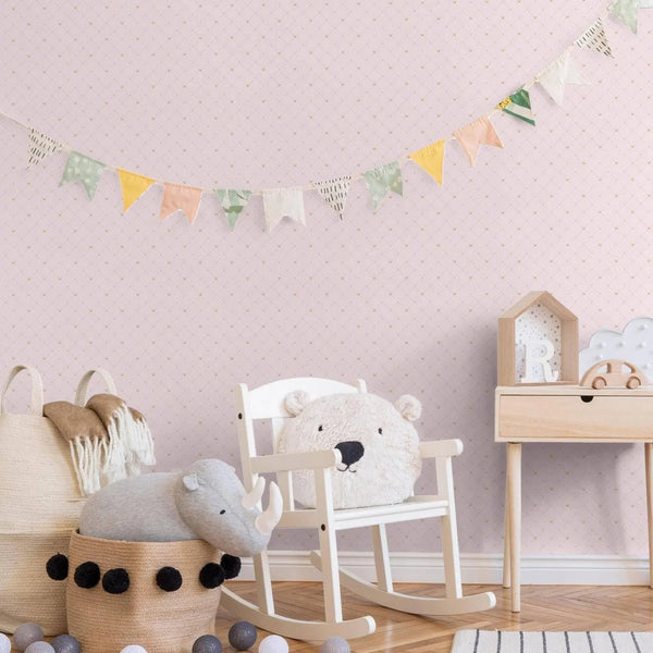 Pink Girls Room Textured Wallpaper, Girls Bedroom Wall Paper, Nursery Wallpaper, 114 sq ft, Girls Bedroom, Kids Bathroom, Girl Bathroom Wall - Adawall Wallpaper - Registered Trade Accounts Only, Wallpaper Wholesale Account - 8911-2 - Adawall Wholesale - Wallpaper Wholesaler