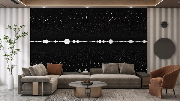 Points in Space Wallpaper, Dimensional Abstract Mural, Oversized Custom Size Wall Art, Non - Woven, Non - Adhesive, Modern Wall Paper, Removable - Adawall Wallpaper - Registered Trade Accounts Only, Wallpaper Wholesale Account - W77632 - Adawall Wholesale - Wallpaper Wholesaler
