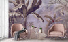 Purple Modern Luxury Tropical Wallpaper, Swan, Non - Woven Custom Wall Mural, Non - Adhesive, Washable, Decorative, Removable, Home Decor Wall Art - Adawall Wallpaper - Registered Trade Accounts Only, Wallpaper Wholesale Account - A302-2 - Adawall Wholesale - Wallpaper Wholesaler