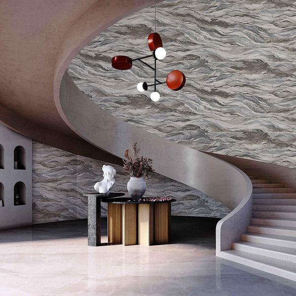 Realistic 3D Embossed Marble Wallpaper, Brown Nature Inspired Modern Stone Marbled Effect Wallcovering - Adawall Wallpaper - Registered Trade Accounts Only, Wallpaper Wholesale Account - 23207-4 - Adawall Wholesale - Wallpaper Wholesaler
