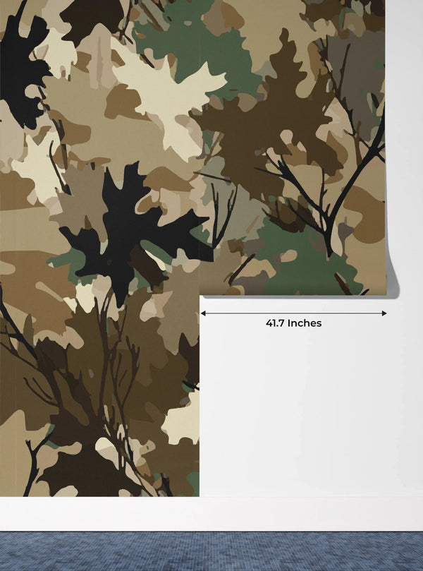 Realistic Camouflage Wallpaper, Seamless Pattern Mural, Oversized Custom Size Wall Art, Non - Woven, Non - Adhesive, Modern Wall Paper, Removable - Adawall Wallpaper - Registered Trade Accounts Only, Wallpaper Wholesale Account - W77966 - Adawall Wholesale - Wallpaper Wholesaler