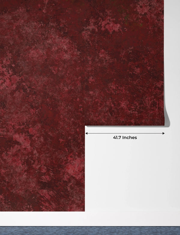 Red Burgundy Wallpaper, Leather Effect Watercolor Mural, Oversized Custom Size Wall Art, Non - Woven, Non - Adhesive, Modern Wall Paper, Removable - Adawall Wallpaper - Registered Trade Accounts Only, Wallpaper Wholesale Account - W77569 - Adawall Wholesale - Wallpaper Wholesaler