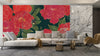 Red Peonies Wallpaper, Luxurious Gold Mural, Oversized Custom Size Wall Art, Non - Woven, Non - Adhesive, Modern Wall Paper, Removable - Adawall Wallpaper - Registered Trade Accounts Only, Wallpaper Wholesale Account - W77926 - Adawall Wholesale - Wallpaper Wholesaler
