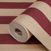 Red Timeless Bold Striped Wallpaper, Flocked Textured Velvet Feeling Thick Lines Wallcovering - Adawall Wallpaper - Registered Trade Accounts Only, Wallpaper Wholesale Account - 3704-9 - Adawall Wholesale - Wallpaper Wholesaler