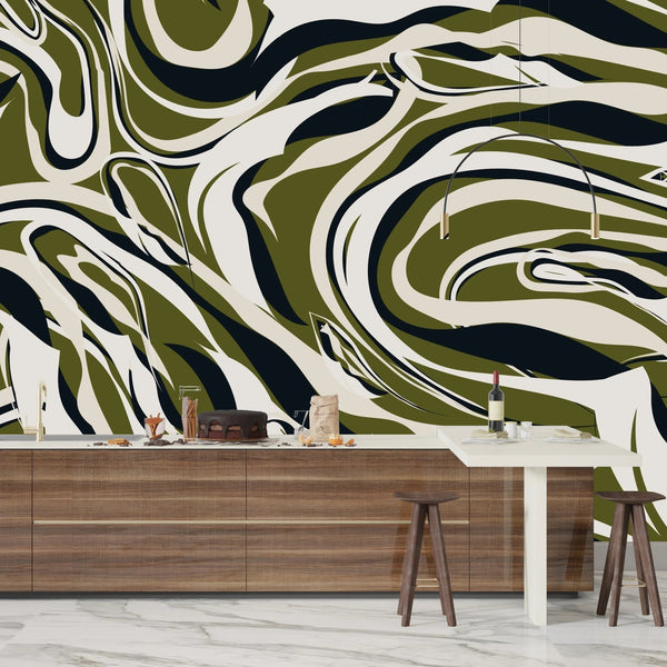 Retro Striped Wallpaper, Seamless Pattern Mural, Oversized Custom Size Wall Art, Non - Woven, Non - Adhesive, Modern Wall Paper, Removable - Adawall Wallpaper - Registered Trade Accounts Only, Wallpaper Wholesale Account - W78173 - Adawall Wholesale - Wallpaper Wholesaler